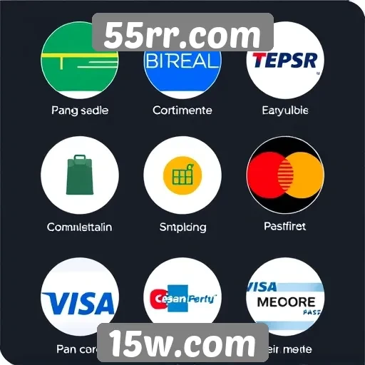 Os métodos de pagamento disponíveis no 55rr.com